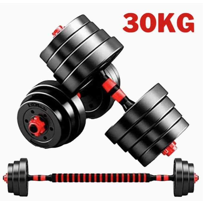 Adjustable dumbbell barbell